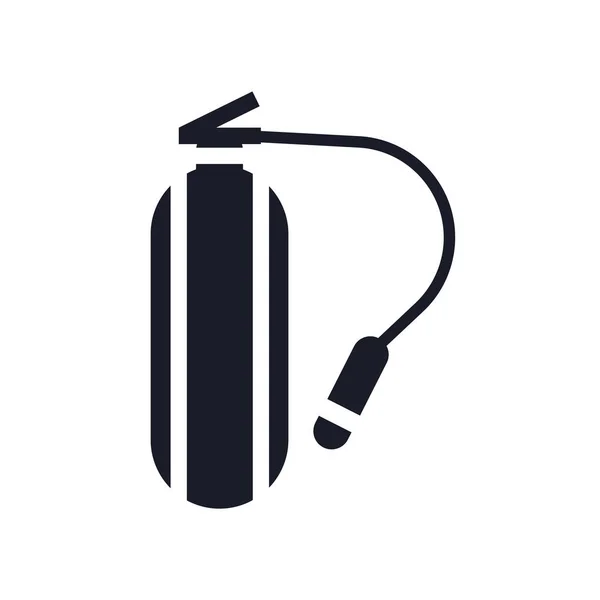 Extintor de incendios icono signo vectorial y símbolo aislado en blanco — Vector de stock