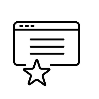 Web ve mobil uygulaması tasarım için beyaz arka plan üzerinde izole simgesi değerlendirme