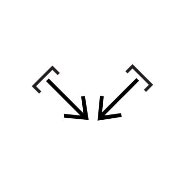 Web ve mobil uygulaması tasarım, odak logosu kavramı için beyaz arka plan üzerinde izole odak simge vektör