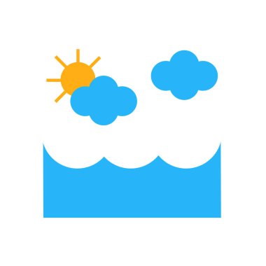 Sunrise simgesi işareti vektör ve izole üzerinde beyaz arka plan sembolü