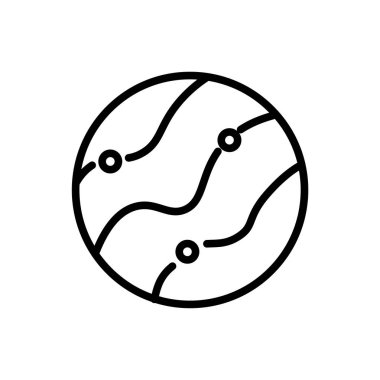 Web ve mobil uygulaması tasarım için beyaz arka plan üzerinde izole Venüs simgesi