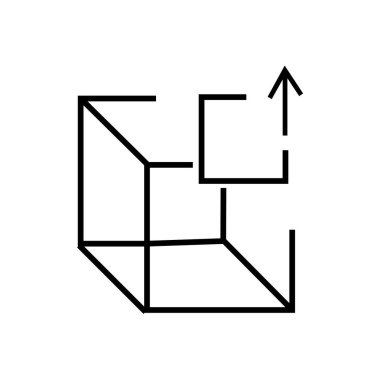 Teslimat kutusu simge vektör işareti ve üzerinde beyaz backg izole sembolü