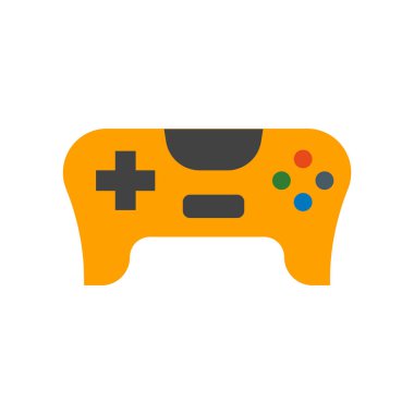 Gamepad simge vektör işareti ve beyaz arka plan üzerinde izole sembolü