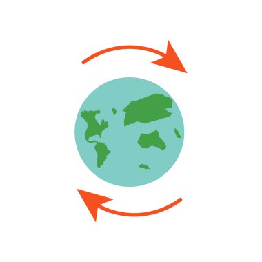 Web ve mobil uygulaması tasarımı, dünya çapında logo kavramı için beyaz arka plan üzerinde izole dünya çapında simge vektör