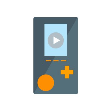 Gameboy simge vektör işareti ve beyaz arka plan üzerinde izole sembolü