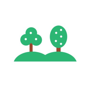 Hills simge vektör işareti ve beyaz arka plan üzerinde izole sembolü