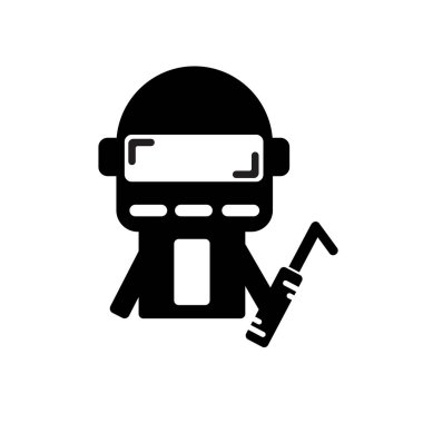 Web ve mobil uygulaması tasarım için beyaz arka plan üzerinde izole boru simgesi