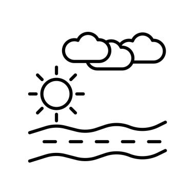 Beyaz arka plan, dua şeffaf işareti, ince bir çizgi üzerinde tasarım öğeleri anahat tarzı izole dua simge vektör