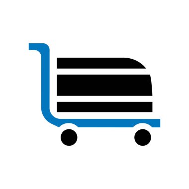 Simge vektör işareti ve beyaz arka plan üzerinde C izole sembol sepeti