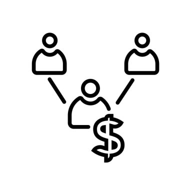 Web ve mobil uygulaması tasarım için beyaz arka plan üzerinde izole takım simgesi