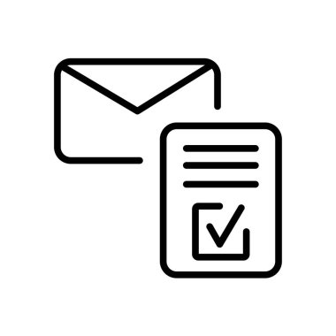 Web ve mobil uygulaması tasarım için beyaz arka plan üzerinde izole mektup simgesi