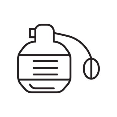 Beyaz arka plan üzerinde parfüm işareti izole parfüm simge vektör ,