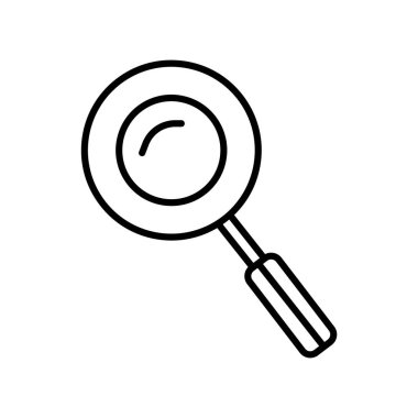 Beyaz arka plan üzerinde Magni izole büyüteç simgesini vektör