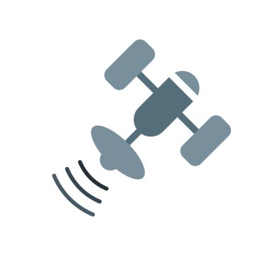 Uydu simge vektör işareti ve üzerinde beyaz backgrou izole sembolü