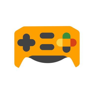 Gamepad simge vektör işareti ve beyaz arka plan üzerinde izole sembolü
