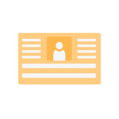 Profil simge vektör işareti ve beyaz arka plan üzerinde izole sembolü