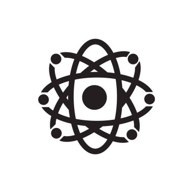 Web ve mobil uygulaması tasarım için beyaz arka plan üzerinde izole fizik simgesi