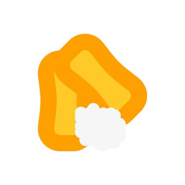 Sabun simge vektör işareti ve beyaz arka plan üzerinde S izole sembolü