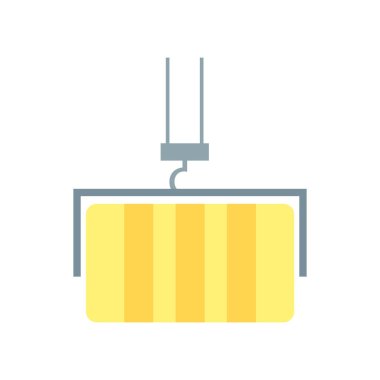 Web ve mobil uygulaması tasarım, Vinç logo kavramı için beyaz arka plan üzerinde izole simge vektör vinç