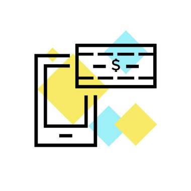 Ödeme yöntemi simge vektör işareti ve üzerinde beyaz bac izole sembolü