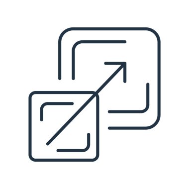 Beyaz arka plan üzerinde ölçek işareti izole ölçek simge vektör