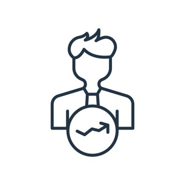 Beyaz arka plan üzerinde büyüme işareti izole büyüme simge vektör