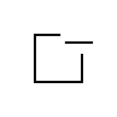 pencere simge vektör işareti ve beyaz arka plan üzerinde izole sembolü,