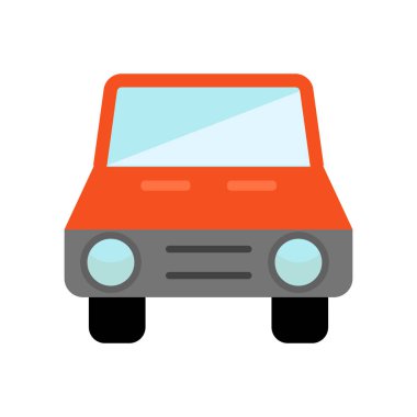 Web ve mobil uygulaması tasarımı, araba logosu kavramı için beyaz arka plan üzerinde izole araba simge vektör