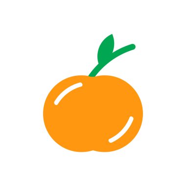 Web ve mobil uygulaması tasarım için beyaz arka plan üzerinde izole şeftali simgesi