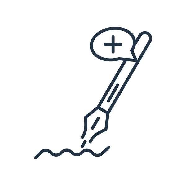 Anchor point icon vector aislado sobre fondo blanco, Anchor po — Vector de stock