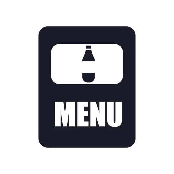 Icône de menu signe vectoriel et symbole isolé sur fond blanc, M — Image vectorielle