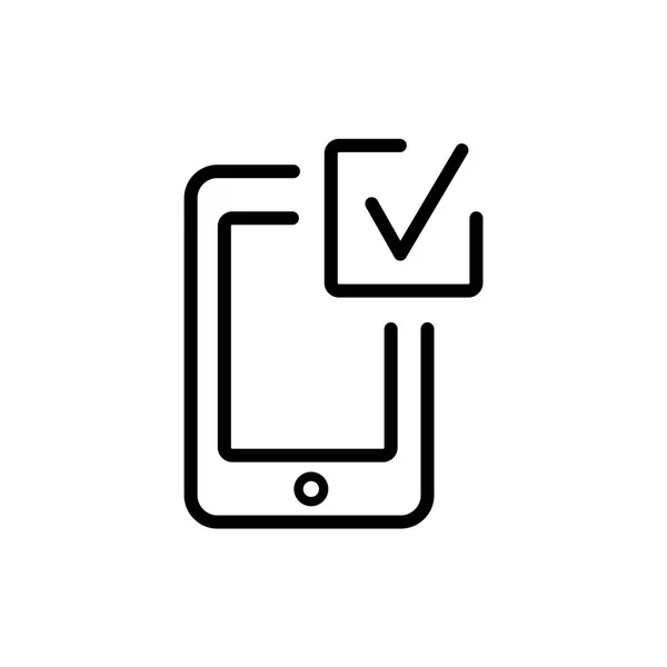 Иконка Смартфона Выделена Белом Фоне Дизайна Вашего Веб Мобильного Приложения — стоковый вектор