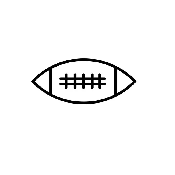 アメリカン フットボールのアイコン ベクトルの Web およびモバイル アプリの設計 アメリカン フットボールのロゴのコンセプト ホワイト バック — ストックベクタ