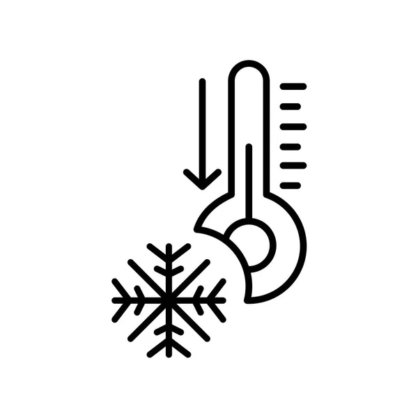 Vektorové ikony teploměru izolovaných na bílém pozadí, Thermomete — Stockový vektor