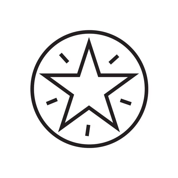 Ícone Pentagram Isolado Fundo Branco Para Seu Design Web Aplicativo — Vetor de Stock