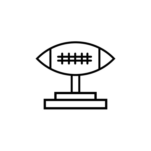 足球奖杯图标矢量隔离白色背景为您的 Web 和移动应用程序设计 足球奖杯徽标概念 — 图库矢量图片