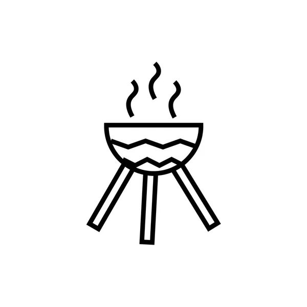 Barbecue Icône Vecteur Isolé Sur Fond Blanc Pour Votre Conception — Image vectorielle