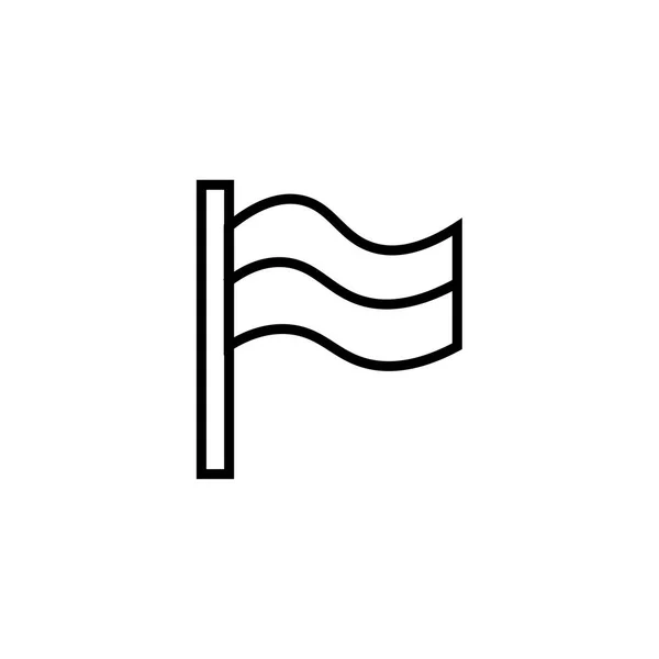 Icono Bandera Vector Aislado Fondo Blanco Para Diseño Aplicaciones Web — Archivo Imágenes Vectoriales