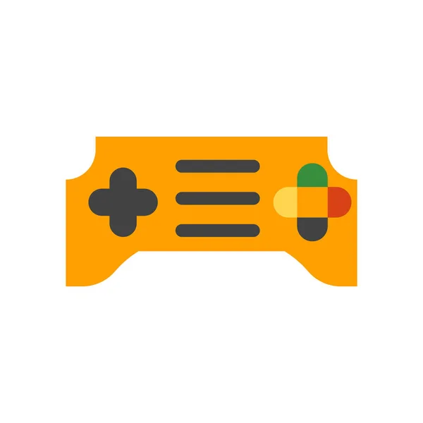 Gamepad-Symbol Vektorzeichen und Symbol isoliert auf weißem Hintergrund — Stockvektor