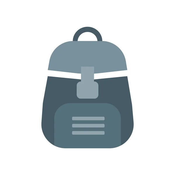 Sinal de vetor ícone de mochila e símbolo isolado no backgroun branco — Vetor de Stock