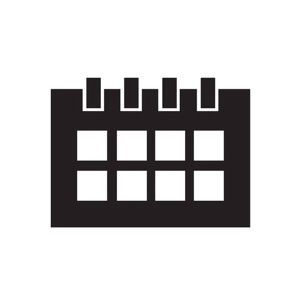 Ежемесячный Вектор Значка Календаря Изолирован Белом Фоне Веб Мобильного Дизайна — стоковый вектор