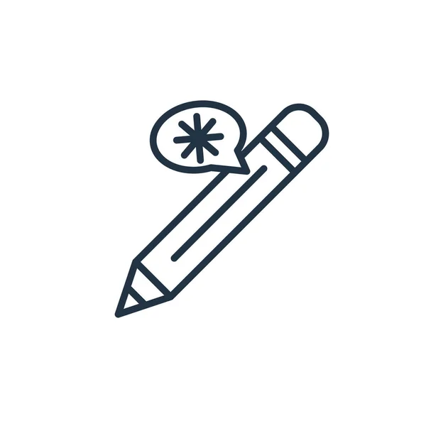 Elszigetelt fehér background, ceruza jel ceruza ikon-vektoros — Stock Vector