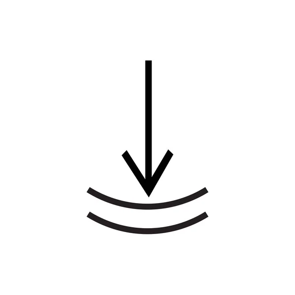 Télécharger icône signe vectoriel et symbole isolé sur fond blanc — Image vectorielle