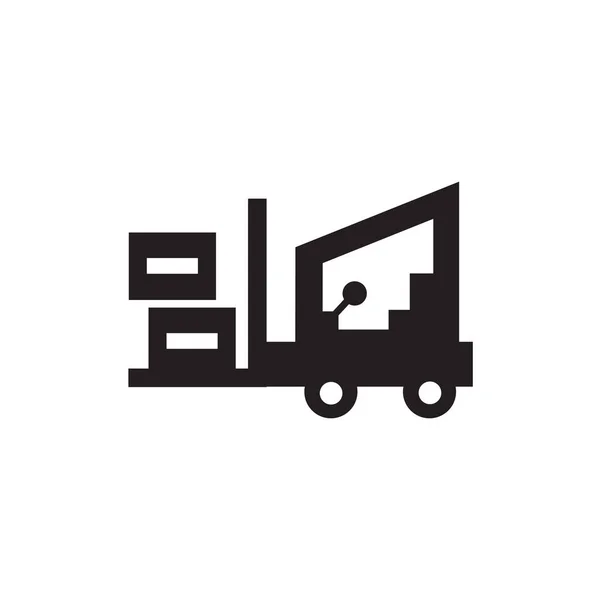 Heftruck Pictogram Vector Geïsoleerd Een Witte Achtergrond Voor Web Mobiele — Stockvector