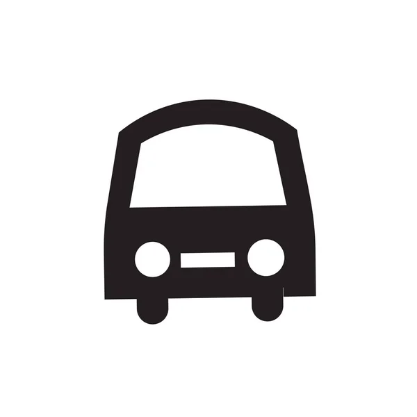 Μετωπική Λεωφορείο Εικονίδιο Διάνυσμα Απομονωθεί Λευκό Φόντο Για Σας Web — Διανυσματικό Αρχείο