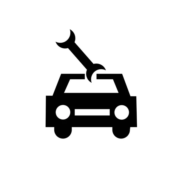 Auto Monteur Pictogram Vector Geïsoleerd Witte Achtergrond Voor Web Mobiele — Stockvector