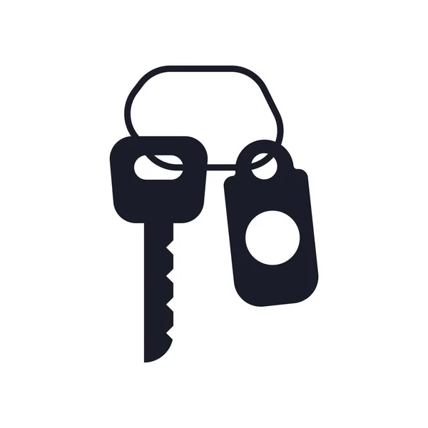 房间钥匙图标矢量隔离在白色背景为您的 Web 和移动应用程序设计 房间钥匙徽标概念 — 图库矢量图片
