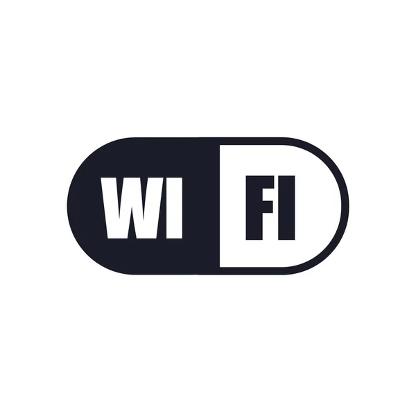 Wifi 아이콘 벡터 기호와 기호 W 흰색 배경에 고립 — 스톡 벡터