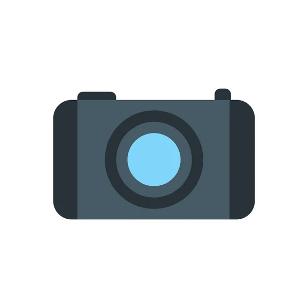 Camera pictogram vector teken en symbool geïsoleerd op witte achtergrond, — Stockvector