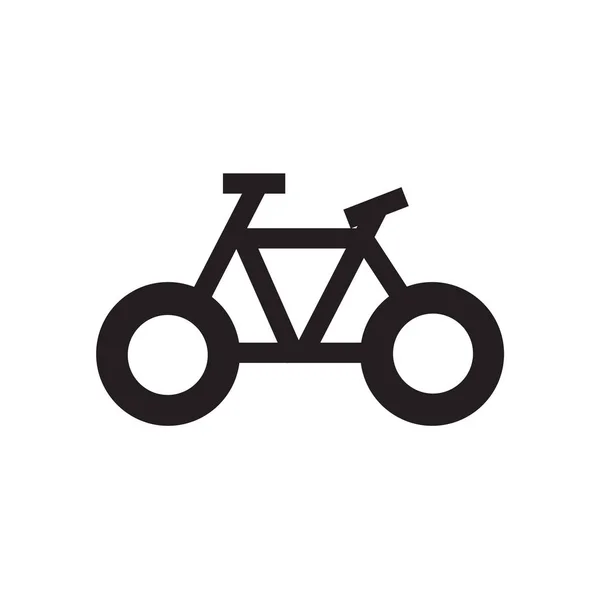 Bicycle Road Icon Vector Isolated White Background Your Web Mobile — Stock Vector